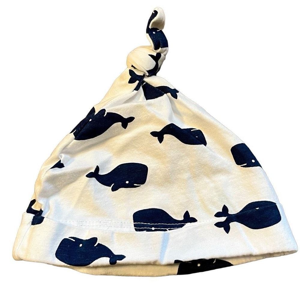 Mighty Goods Blue Whale Baby Knot Hat 9 months